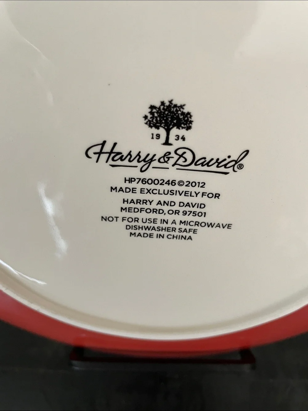 Harry & David Lovebirds Appetizer Plate - 8”